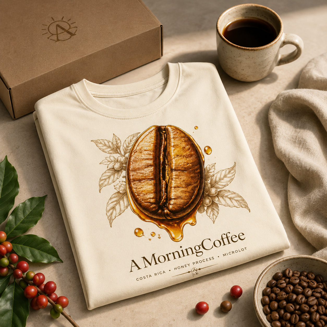 Costa Rica Honey Process Microlot Tee - Image 4